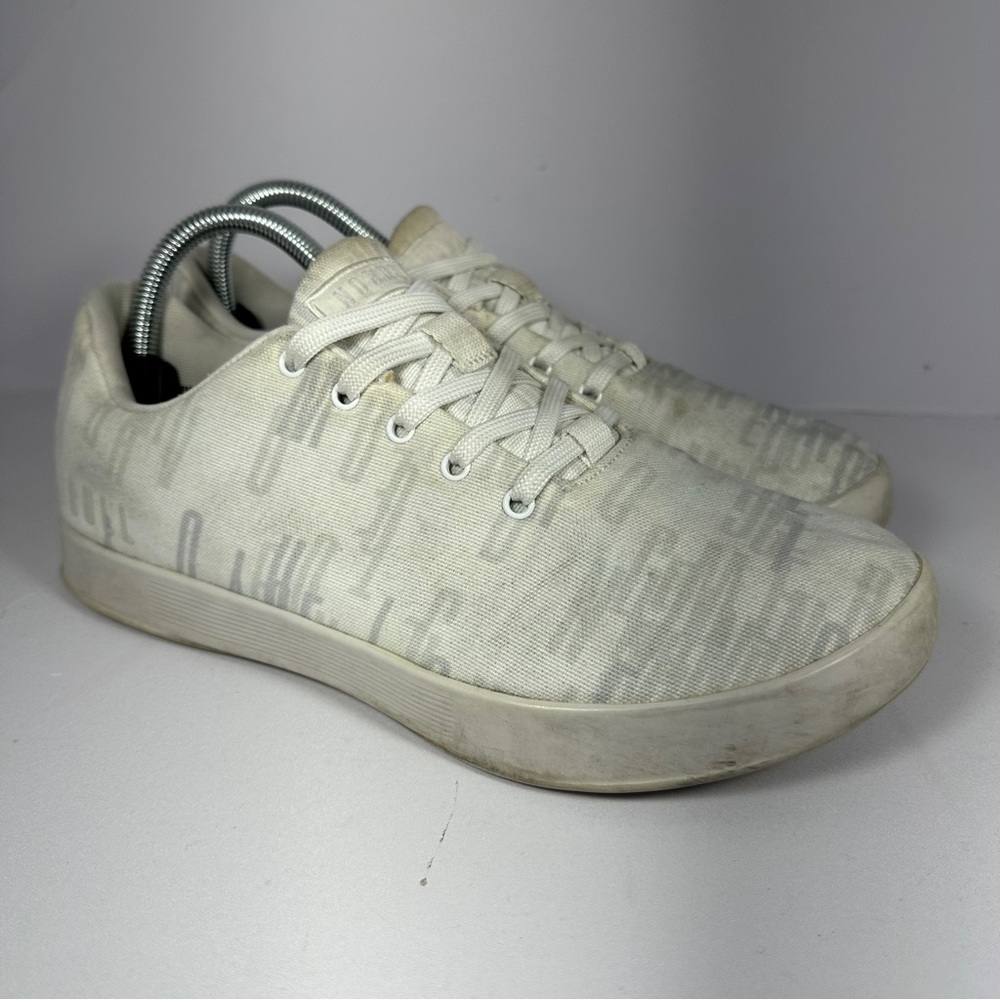 Nobull White Gray‎ Trainers with Lettering M 8 W 9.5